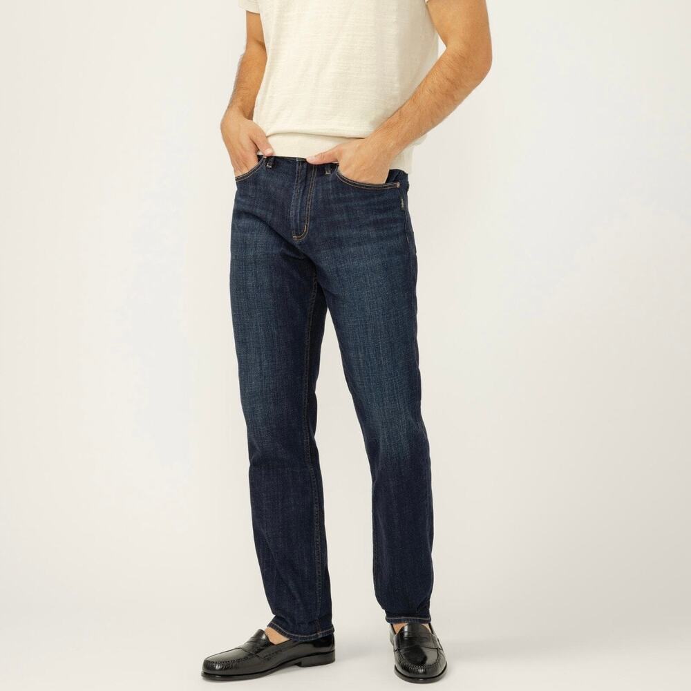 Silver Jeans Co. Macharay Classic Fit Slim Straight Leg Jean Twister 32